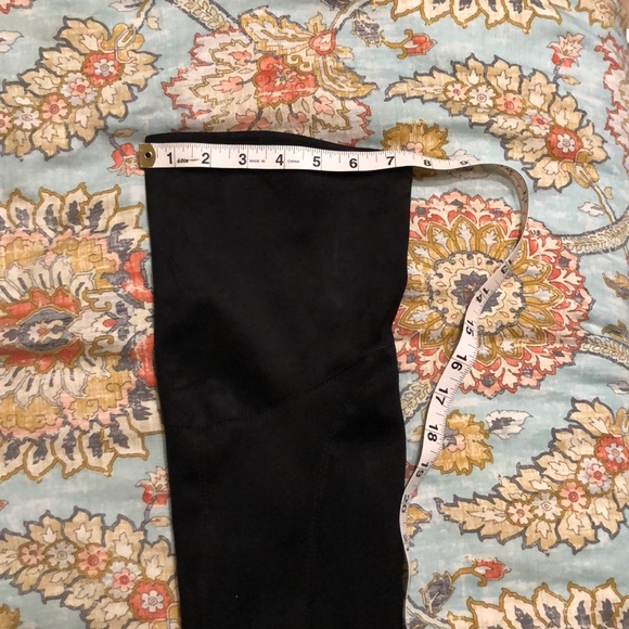 Over the knee black suede boots - Picture 5 of 5
